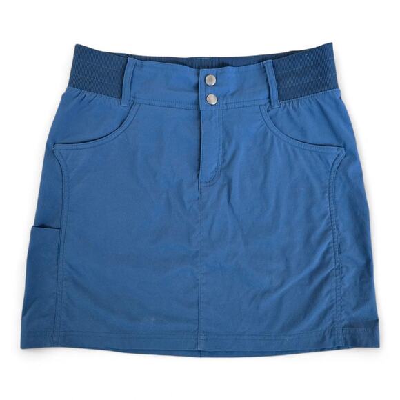 Title Nine Pants - Title Nine Clamber Skirt Blue Size 4 Built In Shorts Performance Hiking Skort
